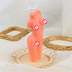 Moule en silicone pour bougies femme envoûtante, figurine artistique torse féminin élancé, outil pour mariage, musculation, moule en résine époxy - Product Image 3
