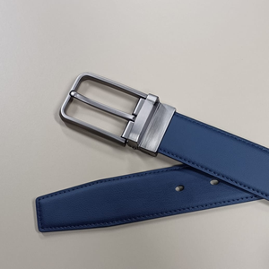 Cintura girevole con fibbia ad ago da uomo con cintura in pelle reversibile Casual da uomo cintura in vacchetta 2-in-1 - Product Image 5