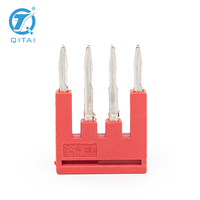 Barre de raccordement FBS 4/3.5 à 4 pôles, bande de court-circuit 3,5 mm, connecteur croisé, borne de distribution de signal pour armoire, pontage commun