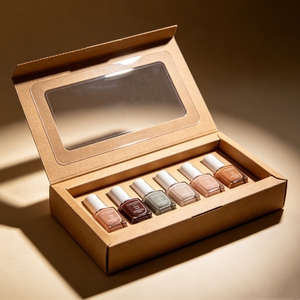 Boîte cadeau magnétique sur mesure pour vernis à ongles, coffret d'emballage de luxe en papier pour flacons vides de gel de soin des ongles - Product Image 2