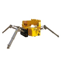 Grue à flèche mobile à chenilles de 3 tonnes, grue araignée mobile de petite taille, mini grue hydraulique, équipement de levage à 360 degrés