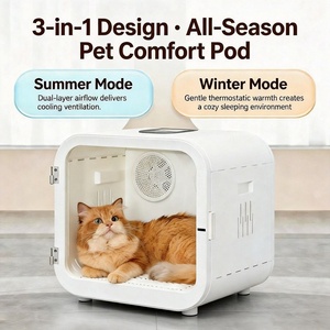 Caixa de Secagem Automática para Animais de Estimação com Controle de Temperatura Inteligente APP de <span class=keywords><strong>70L</strong></span> para Gatos e Cães 360 °   Fluxo de Ar com Íons Negativos, Silencioso e com Desligamento Automático - Product Image 3