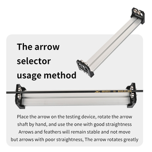STARCN tiro con l'arco albero rettilineità strumento di quadratura colonna vertebrale Tester rullo taglio fai da te allungamento freccia filatore - Product Image 2