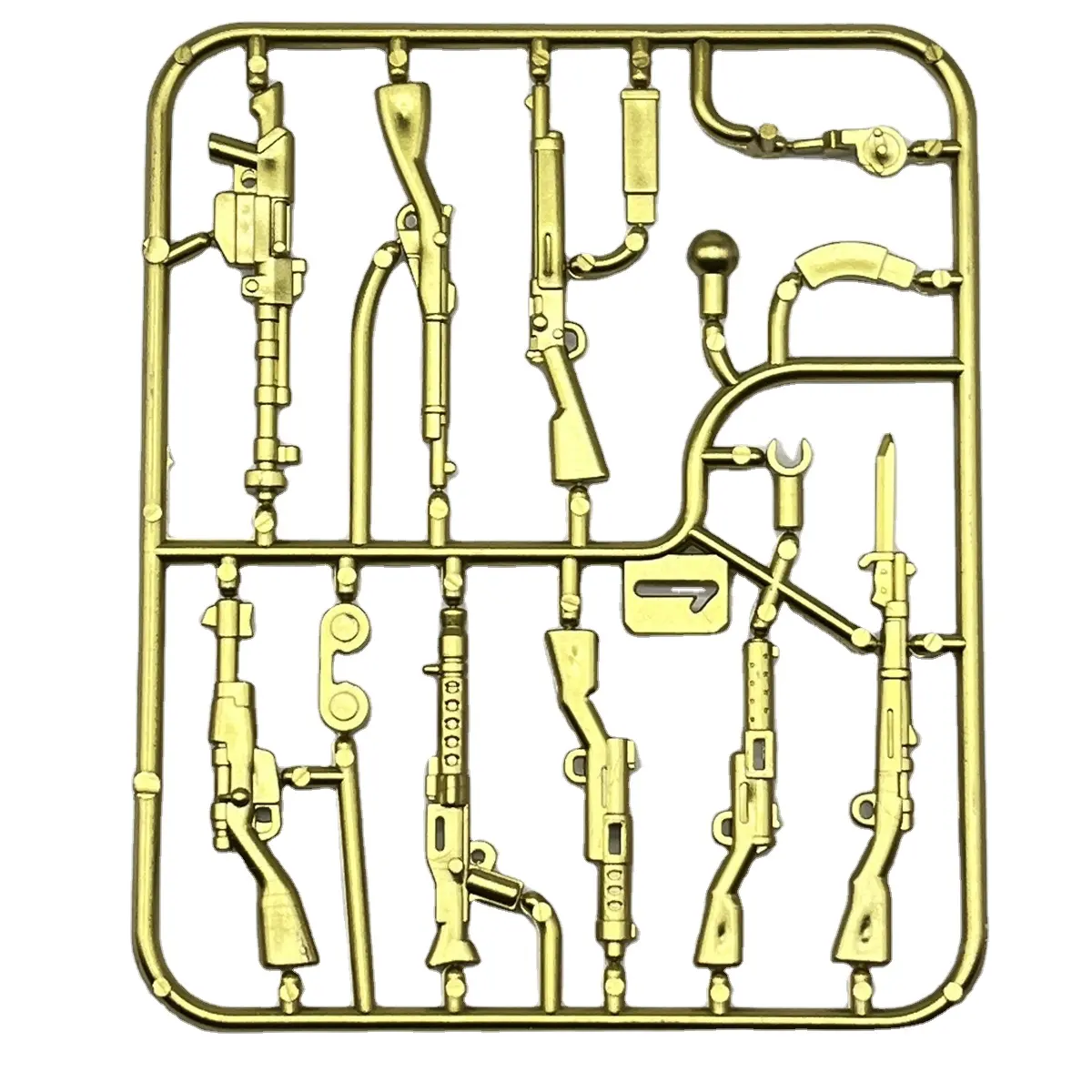 Ww2 Armas De Ouro Militar Swat Gun Soldado Do Exército Polícia Building Blocks Figura Acessórios Modelo Tijolos Brinquedo Diy