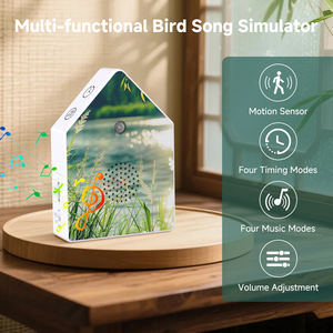 Venta al por mayor de casitas de pájaros con múltiples cantos para la relajación, baño, sala de estar, caja de música de imitación de Canto de Pájaros - Product Image 4