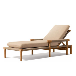 Chaise longue moderne sur mesure pour piscine, confortable, résistante aux intempéries, avec structure en <span class=keywords><strong>teck</strong></span>, pour hôtel, villa, patio, lit de soleil - Product Image 3