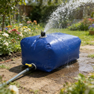 Serbatoio Pieghevole in PVC da 5000L, Contenitore Flessibile Portatile per Stoccaggio Acqua Non Potabile - Product Image 5