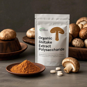 Органический экстракт грибов шиитаке, полисахарид, низкая цена, порошок для плодового тела, натуральный экстракт лентинуса эдаода - Product Image 1