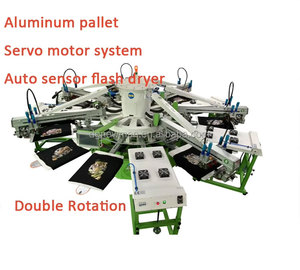 Équipement de sérigraphie Octopus, haute vitesse, 6 couleurs, kits complets, machine d'impression sérigraphique automatique pour vêtements, tissus, presse - Product Image 4