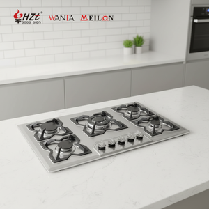 Cuisinière à gaz multifonctionnelle pour usage domestique, 5 brûleurs, cuisinière à gaz naturel - Product Image 1