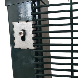 Malla de seguridad antiescalada de alta seguridad Prime Way 358 de alambre de acero, puerta de seguridad galvanizada gris, modelo WL13, 8 pies de altura, duradera - Product Image 6