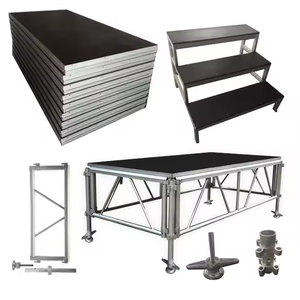 Système d'équipement de scène pour événements, podium en aluminium, scène extérieure avec garde-corps - Product Image 4