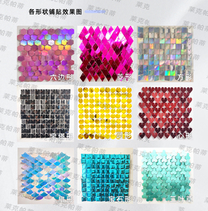 Paneles de Fondo de Pared con Lentejuelas Cuadradas Doradas Brillantes para Fiestas, Bodas, Graduaciones, Año Nuevo, Decoraciones de San Valentín - Product Image 5
