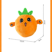 Jouets en peluche interactifs intelligents Kawaii très populaires en gros : Carotte, banane, fraise pour bébés