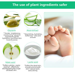 Mascarilla para pies de Aloe Vera Peeling para piernas Mascarilla para pies Calcetines exfoliantes para pedicura Talón antigrietas Quitar la piel Parche para pies - Product Image 5