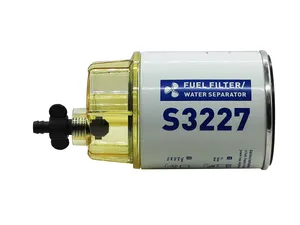 Filter bahan bakar pemisah air bahan bakar basis penyaring bahan bakar dan cangkir plastik untuk Parker S3227