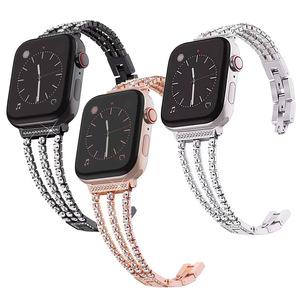 Bracelet de montre Upro Fashion Charm Diamond Jewelry pour Apple Watch 38 40 42 44 46 mm, bracelet en acier inoxydable pour femmes - Product Image 2