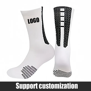 ถุงเท้าบาสเก็ตบอลแบบยาวระดับกลางน่อง คุณภาพสูง สั่งทำได้ MOQ ต่ำ ซับเหงื่อ แห้งเร็ว กันลื่น พร้อมโลโก้ NK - Product Image 6