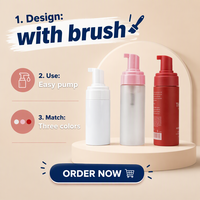 Bouteilles de recharge en PET à pompe pour nettoyant visage, shampoing moussant, savon liquide pour les mains, mousse cosmétique – En stock