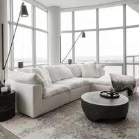 S1011 Nordischer Moderner Stil Luxus Modulares Schlafsofa-Set Sektionales Sofa für Wohnzimmer in Villa Französische Möbel