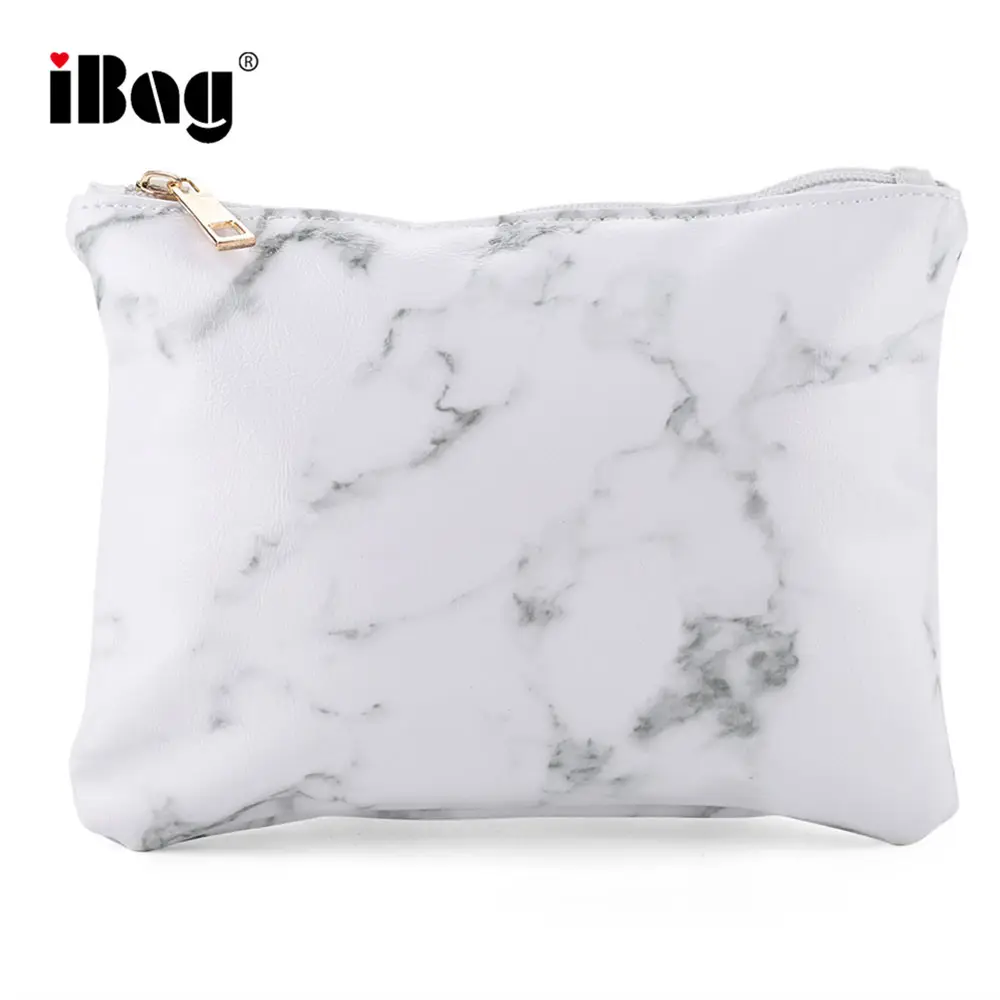 Unique Marble Grain Design Storage Cosmetic Bag Cosmetic Case Portable Beauty Kit Cosmetic Pouch