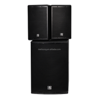 Système de sonorisation PA actif professionnel 2.1 Classe D DSP 500W 55Hz-18KHz Bois/Métal Extérieur Équipement audio professionnel Noir CE
