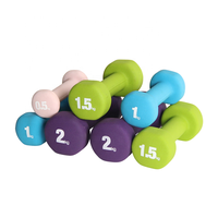 Haltères en néoprène antidérapants bon marché 1-10 kg, poids de main à prise souple codés par couleur, salle de sport à domicile, exercices pour femmes et hommes, haltères pour les bras, Pilates
