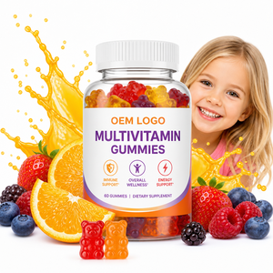 Gomitas de Vitaminas para Niños, Certificadas por GMP, Marca Privada, Sin GMO, para el Crecimiento Infantil, Nutrición Diaria y Vitalidad, Lote al por Mayor - Product Image 1