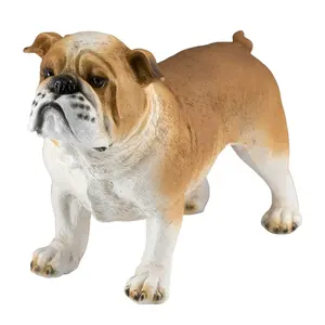 Custom wholesale direct factory resin bulldog statue kawaii anime resin figure