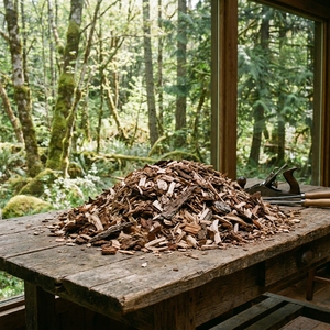 Copeaux de bois, fabricant OEM fiable, copeaux de bois de haute qualité pour la production d'énergie biomasse, la production de MDF, la litière animale - Product Image 1