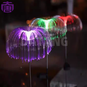 Vente en gros IP65 Étanche Méduse Fibre Optique Lumières de Jardin Changement de Couleur pour Intérieur/Extérieur Cour Décorations Pelouse - Product Image 5