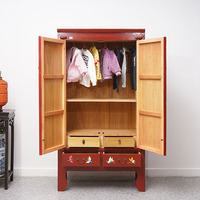 Armoire de rangement classique vintage pour chambre d'hôtel, meuble de cuisine antique, buffet rustique, vitrine de rangement pour vin