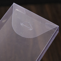 Boîte en plastique transparente PP rectangulaire, boîte en PVC à rabat conjoint, boîte en plastique de moins de 100 mm de longueur