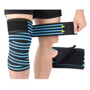 Bandes de genou élastiques en nylon pour haltérophilie et cross-training, respirantes, anti-humidité, protection avancée, unisexe, pour l'été, en gros - Product Image 4