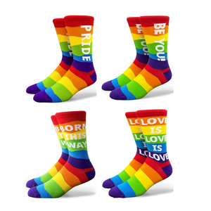 Chaussettes <span class=keywords><strong>LGBT</strong></span> GAY SLOGAN, chaussettes de fierté pour hommes - Product Image 3