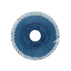 Cepillos radiales 3M Scotch-Brite Tipo C P400 RB-ZB de 50 mm x 10 mm con cerdas rojas, discos abrasivos - Product Image 1