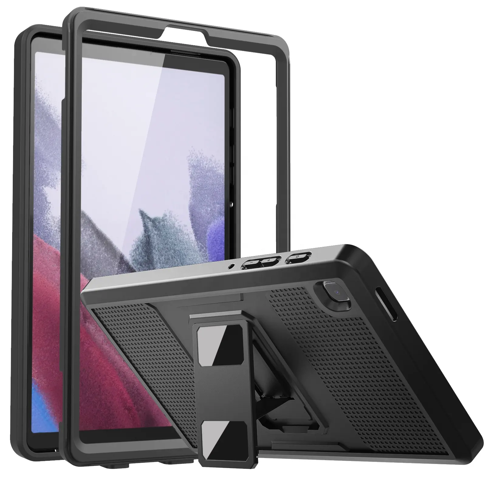 MoKo [pesado deber] a prueba de golpes a prueba cubierta resistente con construido en Protector de pantalla para Samsung Galaxy Tab A7 Lite 8,7 de 2021