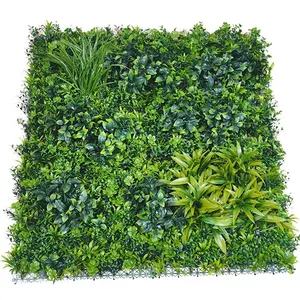 100*100cm piante da giardino verticali da esterno in fogliame artificiale da parete verde per la decorazione della parete pianta da parete artificiale