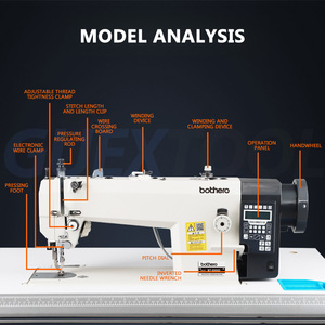 Industrial Sewing <b>Machine</b> Leather <b>Fabric</b> Sewing <b>Machine</b> Fully Automatic Sewing <b>Machine</b> Automatic <b>Cutting</b> Speed Adjustable - Product Image 4
