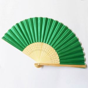 Abanicos de Mano Personalizados para Bodas Chinas, Grandes, Tejidos, de Plástico, Madera y Bambú, Plegables, Pintados a Mano - Product Image 2