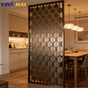Modern Design Stainless Steel Room Divider <strong>Screen</strong> Floor to Ceiling Partition with Laser Cut Finish Customizable Sizes - Product Image 6