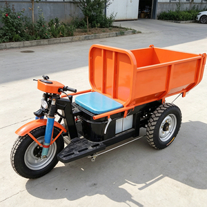 Tricycle électrique de transport de marchandises, capacité de charge de 1 tonne, <span class=keywords><strong>moteur</strong></span> 48V 1100W, benne hydraulique pour le transport de matériaux de construction et de béton dans les mines - Product Image 4