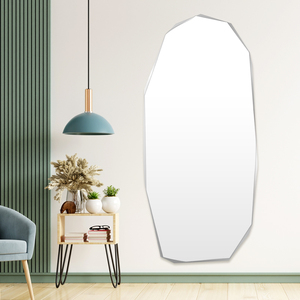 Vát cạnh không khung gương đầy đủ chiều dài tường gương không thường xuyên đầy đủ cơ thể gương - Product Image 3