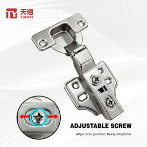 TIANYI Cold Rolled Steel Two-Stage Force Cabinet Hinge Soft Close Hydraulic Furniture Hinge for Kitchen <b>Wardrobe</b> Door - Product Image 2