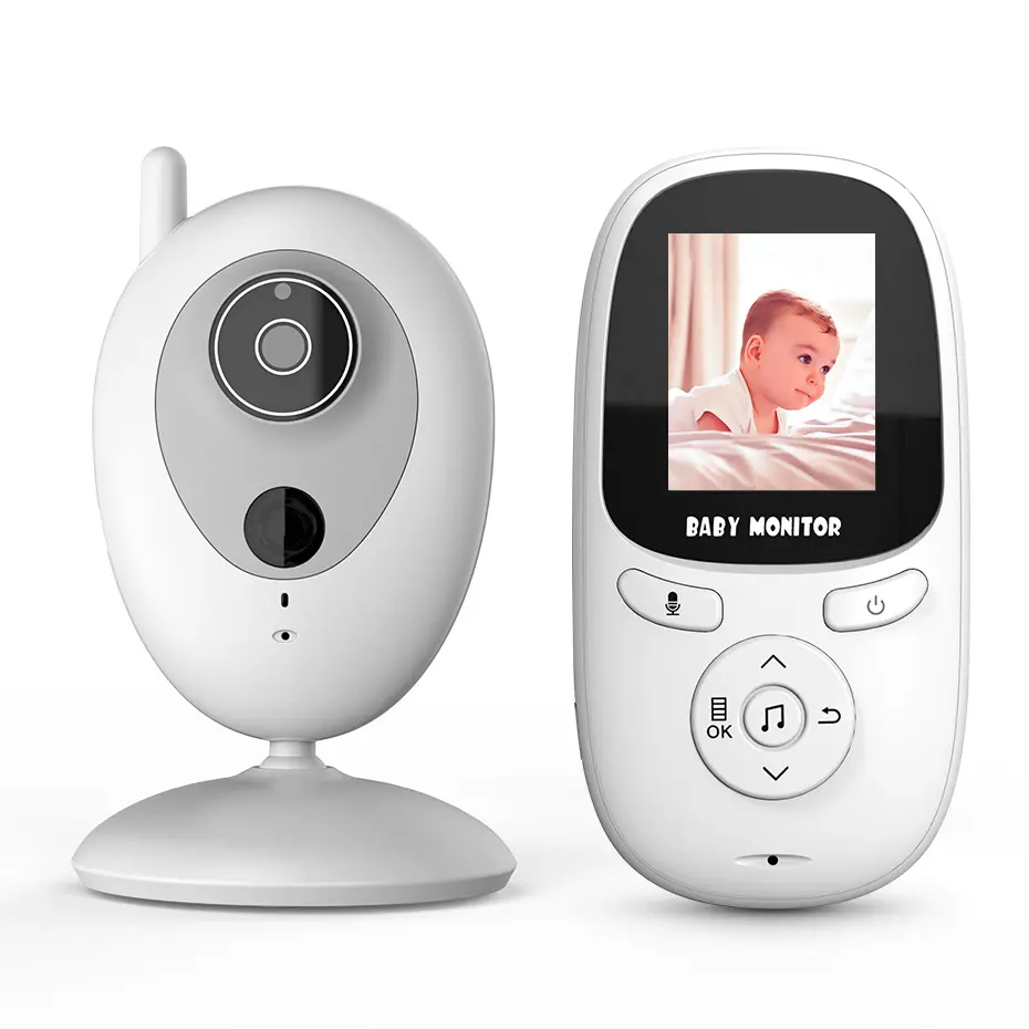 2 inç bebek kamerası LCD ekran IR gece görüş kapalı kamera bebek izleme monitörü iki yönlü konuşma kablosuz bebek izleme monitörü dahili ninniler