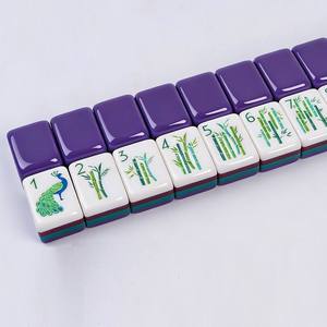 Stock 1.24*0.91*0.63 pouces Nouveau Mini Jeu de Mahjong Américain de Luxe Personnalisé en Acrylique, 4 couches, 160 tuiles gravées, pour voyage, thème Noël - Product Image 6