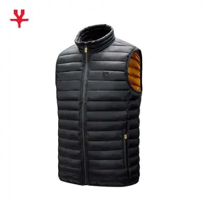 New Design Custom Logo Fashion Winter Hot Zipper Winter Sleeveless Jacket Quilted Puffer Men'S Vests