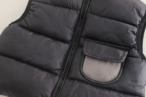 Costume d'hiver décontracté en polaire pour garçons, nouvel ensemble trois pièces élégant, <span class=keywords><strong>gilet</strong></span> épais, motif solide, ensemble de vêtements tendance pour bébé garçon - Product Image 4