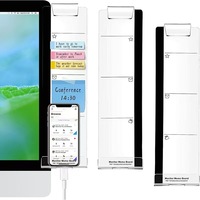 Organisateur d'écran d'ordinateur en PMMA acrylique avec montage facile, style moderne, pour messages et notes latérales