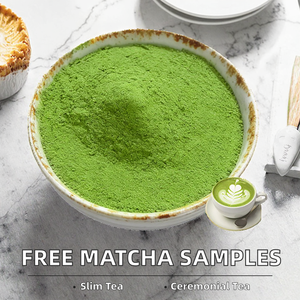 Venta al por mayor, muestras gratis, excelentes precios, polvo de matcha natural de grado ceremonial, té adelgazante, té verde fresco, bolsa a granel, postres de latte - Product Image 2